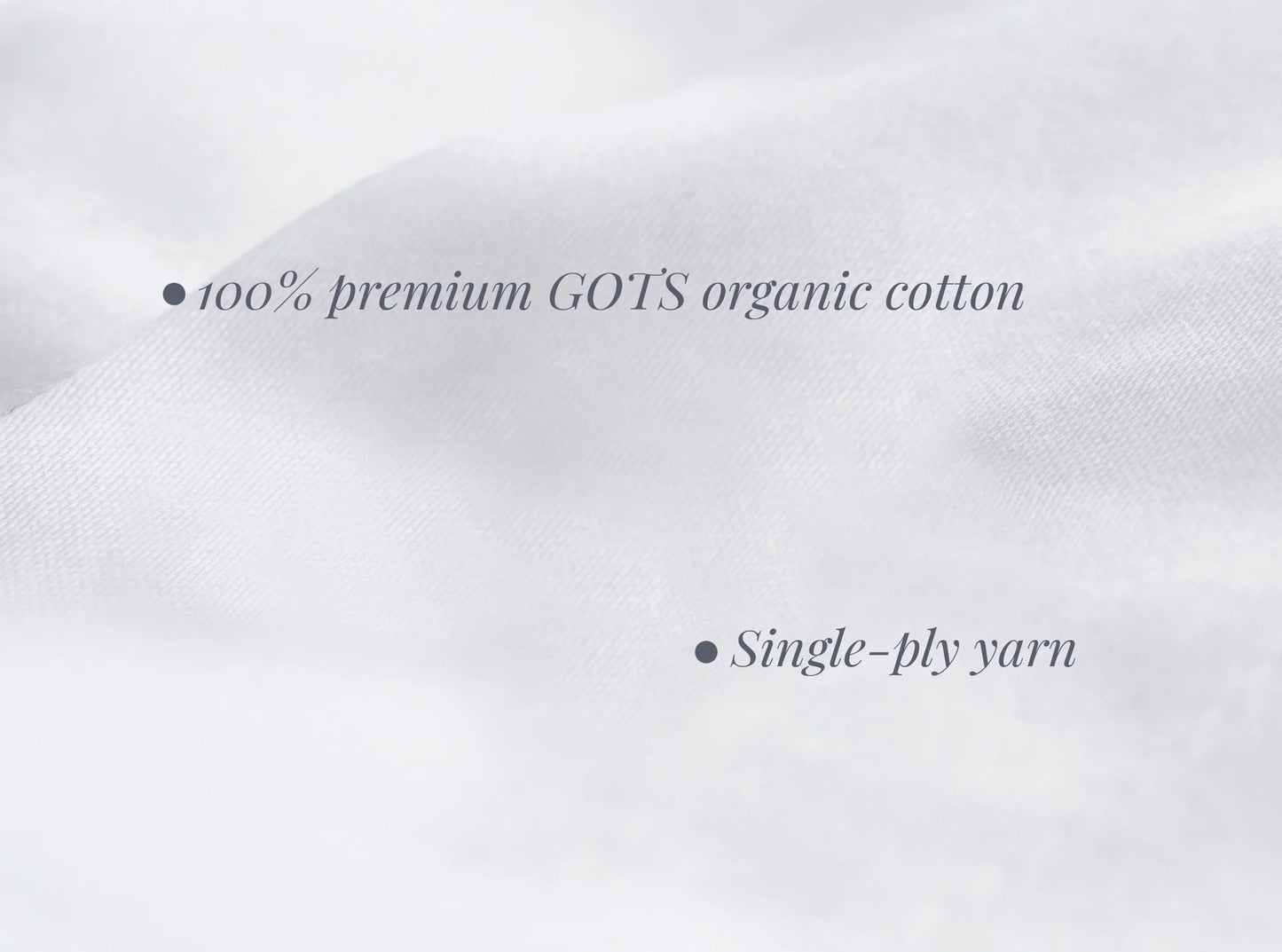 Buttery soft texture of organic sateen sheet set - single-ply cotton weave